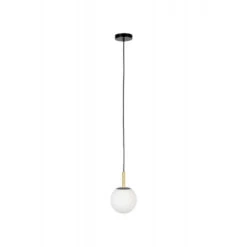 Suspension En Verre Blanc ORION 18cm Par Zuiver