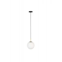 Suspension En Verre Blanc ORION 25cm Par Zuiver