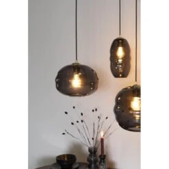 Suspension En Verre Fumé LAUREN M - Boite à Design -Magasin À Domicile suspension en verre fume lauren m boite a design 3