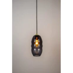 Suspension En Verre Fumé LAUREN S - Boite à Design -Magasin À Domicile suspension en verre fume lauren s boite a design 4