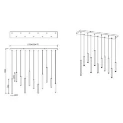 Trio Suspension Led Tubular Rectangulaire Filaire à Variateur 22 Trio Suspension Led Tubular Rectangulaire Filaire à Variateur -Magasin À Domicile suspension led tubular rectangulaire filaire a variateur 9