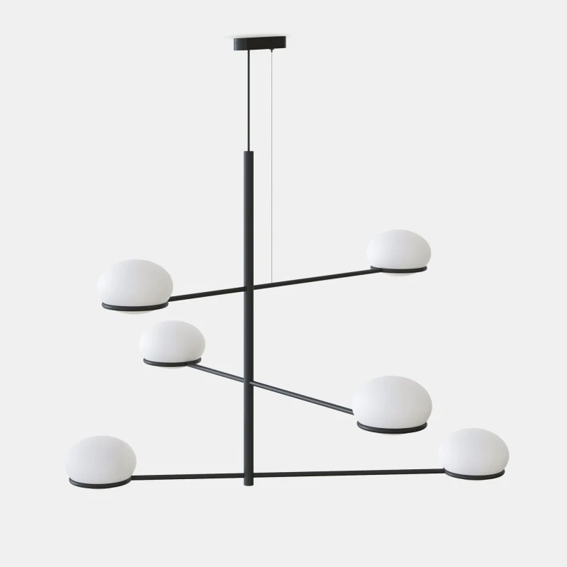 Suspension Moderne Design 6 Lampes COCO 7 Suspension Moderne Design 6 Lampes COCO – Image 5