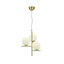Suspension Pure 3 Lampes En Verre - Trio