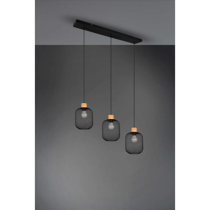 Trio Suspension Trois Lampes Bohème Caliméro 4 Trio Suspension Trois Lampes Bohème Caliméro – Image 2