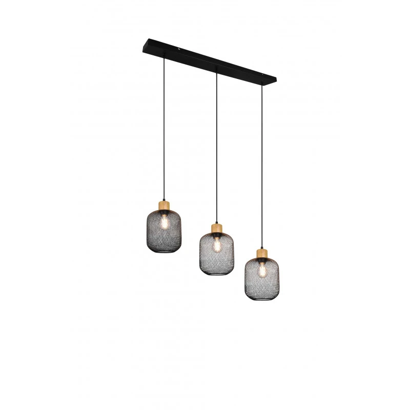 Trio Suspension Trois Lampes Bohème Caliméro 6 Trio Suspension Trois Lampes Bohème Caliméro – Image 4
