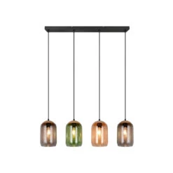 Trio Suspension En Verre Coloré Quatre Lampes - CORK 13 Trio Suspension En Verre Coloré Quatre Lampes - CORK -Magasin À Domicile suspension verre colore quatre lampes cork 3