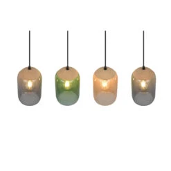 Trio Suspension En Verre Coloré Quatre Lampes - CORK 14 Trio Suspension En Verre Coloré Quatre Lampes - CORK -Magasin À Domicile suspension verre colore quatre lampes cork 4