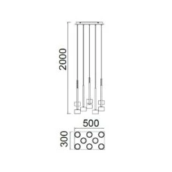 Suspensions 8L Verre Tonic Rectangle Mantra 12W IP20 7 Suspensions 8L Verre Tonic Rectangle Mantra 12W IP20 -Magasin À Domicile suspensions 8l verre tonic mantra 2