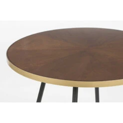 Table à Manger Vintage Ronde 91 Cm - DENISE -Magasin À Domicile table a manger vintage ronde 91 cm denise 2