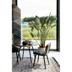 Table à Manger Vintage Ronde 91 Cm - DENISE -Magasin À Domicile table a manger vintage ronde 91 cm denise 3