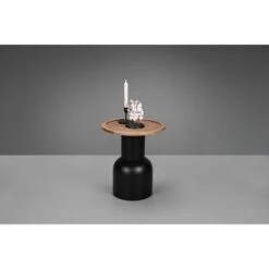 Table D'appoint Bois Et Métal RONJA 40 Cm 9 Table D'appoint Bois Et Métal RONJA 40 Cm -Magasin À Domicile table appoint bois metal ronja 40 cm 1