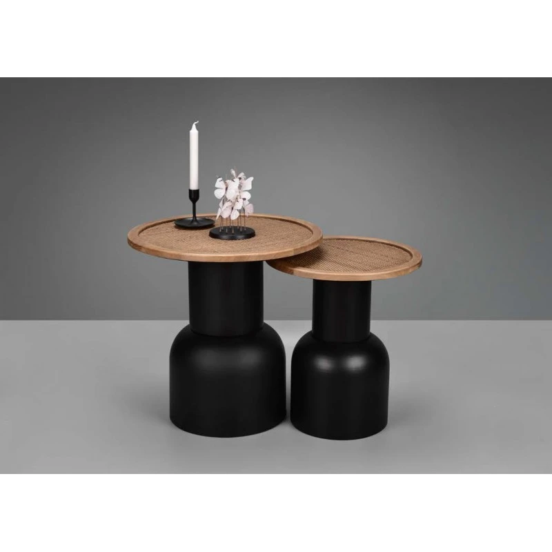 Table D'appoint Bois Et Métal RONJA 40 Cm 7 Table D'appoint Bois Et Métal RONJA 40 Cm – Image 5