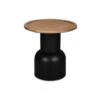 Table D'appoint Bois Et Métal RONJA 50 Cm -Magasin À Domicile table appoint bois metal ronja 50 cm