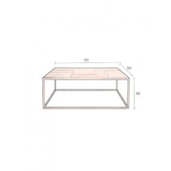 Table Basse Lee En Métal - Dutchbone -Magasin À Domicile table basse lee en metal dutchbone 8