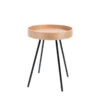 Table Basse Ronde Oak Tray à Plateau Mobile 46.5 Cm - Zuiver -Magasin À Domicile table basse ronde oak tray a plateau mobile 465 cm zuiver