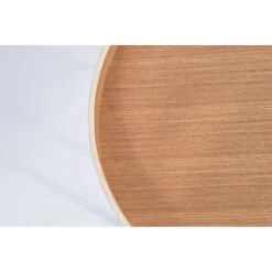 Table Basse Ronde Oak Tray à Plateau Mobile 46.5 Cm - Zuiver -Magasin À Domicile table basse ronde oak tray a plateau mobile 465 cm zuiver 5