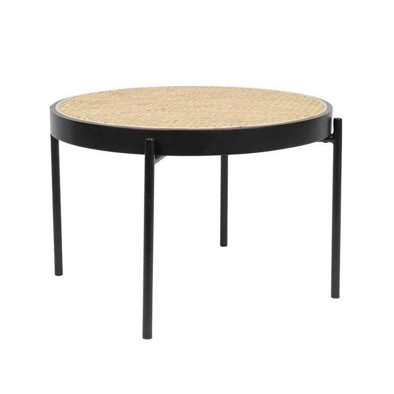 Table Basse SPIKE En Bois Massif Et Rotin - Zuiver 3 Table Basse SPIKE En Bois Massif Et Rotin - Zuiver