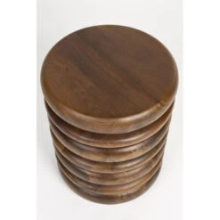 Table D'appoint Bois Empilé Disc - Zuiver -Magasin À Domicile table d appoint bois empile disc zuiver 3