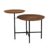 Table D'appoint Deux Plateaux Bois Dutchone - MATHISON -Magasin À Domicile table d appoint deux plateaux bois dutchone mathison
