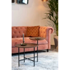 Table D'appoint Deux Plateaux Bois Dutchone - MATHISON -Magasin À Domicile table d appoint deux plateaux bois dutchone mathison 3