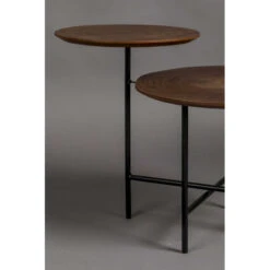 Table D'appoint Deux Plateaux Bois Dutchone - MATHISON -Magasin À Domicile table d appoint deux plateaux bois dutchone mathison 6