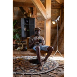 Table D'appoint En Verre Et Métal Crane - Dutchbone -Magasin À Domicile table d appoint en verre et metal crane dutchbone 3