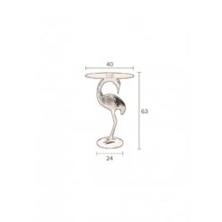 Table D'appoint En Verre Et Métal Crane - Dutchbone -Magasin À Domicile table d appoint en verre et metal crane dutchbone 8