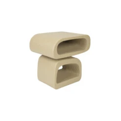 Table D'appoint Organique EDDY - Résine Beige Design | Zuiver -Magasin À Domicile table d appoint organique eddy resine beige design zuiver 3