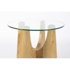Table D'appoint Ronde Bois Et Verre Kobe - Zuiver 15 Table D'appoint Ronde Bois Et Verre Kobe - Zuiver -Magasin À Domicile table d appoint ronde bois et verre kobe zuiver 2