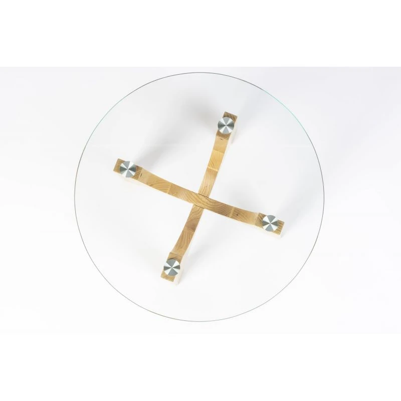 Table D'appoint Ronde Bois Et Verre Kobe - Zuiver 10 Table D'appoint Ronde Bois Et Verre Kobe - Zuiver – Image 8