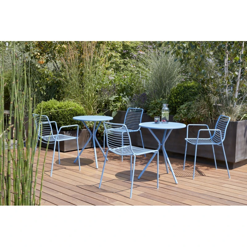 Table De Jardin En Métal Ronde 60 Cm - LEO 4 Table De Jardin En Métal Ronde 60 Cm - LEO – Image 2