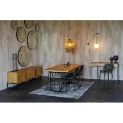 Table De Repas Bois De Chêne Naturel Class - Dutchbone -Magasin À Domicile table de repas bois de chene naturel class dutchbone 6