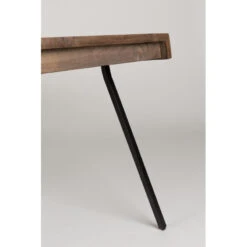 Table De Repas Industrielle SURI Teck Et Acier 160 Cm - Boite à Design -Magasin À Domicile table de repas industrielle suri teck et acier 160 cm boite a design 9