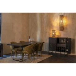 Table De Repas Noire Design Class - Dutchbone 14 Table De Repas Noire Design Class - Dutchbone -Magasin À Domicile table de repas noire design class dutchbone 3