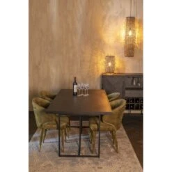 Table De Repas Noire Design Class - Dutchbone 16 Table De Repas Noire Design Class - Dutchbone -Magasin À Domicile table de repas noire design class dutchbone 5