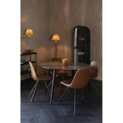 Table De Salle à Manger Ronde 120 Cm En Bois Clover - Dutchbone -Magasin À Domicile table de salle a manger ronde 120 cm en bois clover dutchbone 6