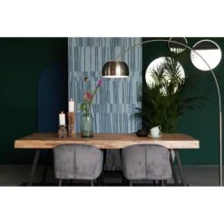 Table De Salle à Manger SURI Teck Et Acier 180 Cm - Boite à Design -Magasin À Domicile table de salle a manger suri teck et acier 180 cm boite a design 3