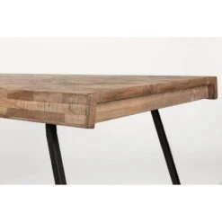 Table De Salle à Manger SURI Teck Et Acier 180 Cm - Boite à Design -Magasin À Domicile table de salle a manger suri teck et acier 180 cm boite a design 4