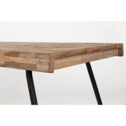 Table De Salle à Manger SURI Teck Et Acier 220 Cm - Boite à Design -Magasin À Domicile table de salle a manger suri teck et acier 220 cm boite a design 4