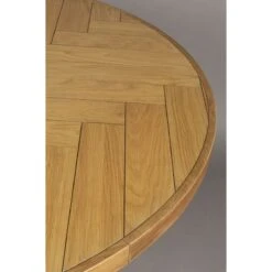 Table De Repas Ronde 120 Cm En Bois Class - Dutchbone -Magasin À Domicile table repas ronde 120 cm en bois class dutchbone 2