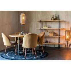 Table De Repas Ronde 120 Cm En Bois Class - Dutchbone -Magasin À Domicile table repas ronde 120 cm en bois class dutchbone 6