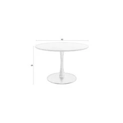 Table De Repas Ronde RAKU 110 Cm Pied Tulipe -Magasin À Domicile table repas ronde raku 110 cm pied tulipe 7