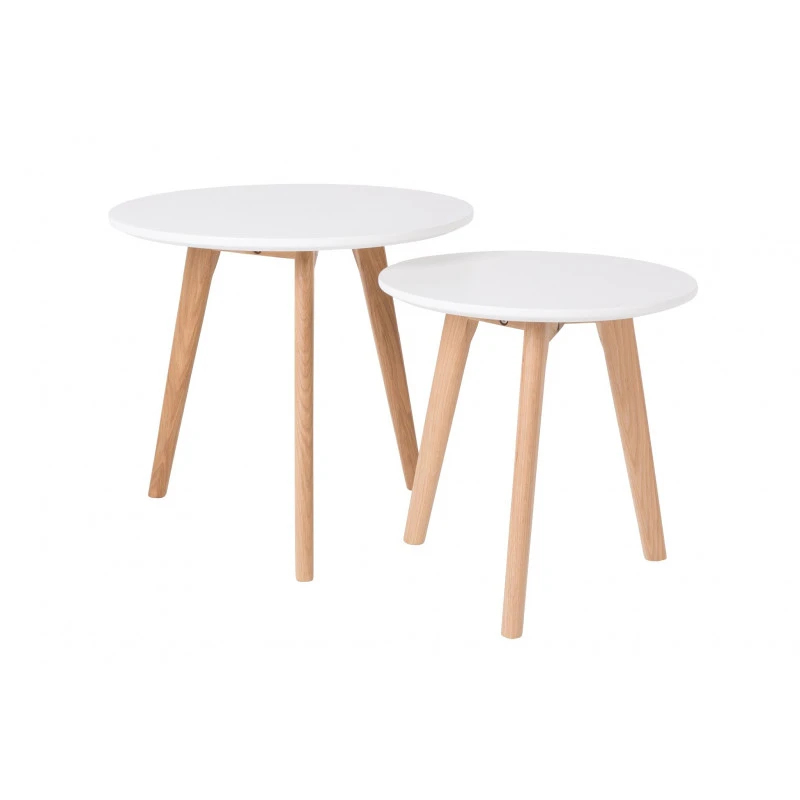 Tables Basses Scandinave BODINE - Set De 2 3 Tables Basses Scandinave BODINE - Set De 2