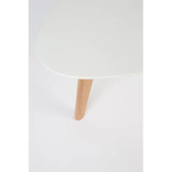 Tables Basses Scandinave DROP Laquée Blanche - Set De 2 -Magasin À Domicile tables basses scandinave drop laquee blanche set de 2 7
