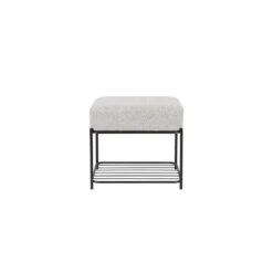 Tabouret Avec Coussin Tissu Milou -Magasin À Domicile tabouret avec coussin tissu milou 2