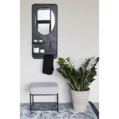 Tabouret Avec Coussin Tissu Milou -Magasin À Domicile tabouret avec coussin tissu milou 3