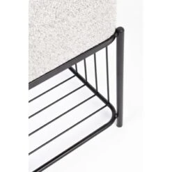 Tabouret Avec Coussin Tissu Milou -Magasin À Domicile tabouret avec coussin tissu milou 9