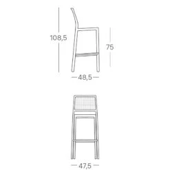 Tabouret De Bar Style Italien EMI H75 Cm - Scab Design 11 Tabouret De Bar Style Italien EMI H75 Cm - Scab Design -Magasin À Domicile tabouret de bar style italien emi h65 cm scab design 9