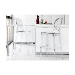 Tabouret De Bar Transparent Design Igloo Par Scab Design -Magasin À Domicile tabouret de bar transparent design igloo par scab design 1