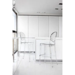 Tabouret De Bar Transparent IGLOO Barstool 65cm Par Scab Design -Magasin À Domicile tabouret de bar transparent igloo barstool 65cm par scab design 1